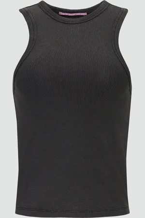 QS by s.Oliver Slim-Fit-Tanktop aus Rippware im Vintage-Look, Damen