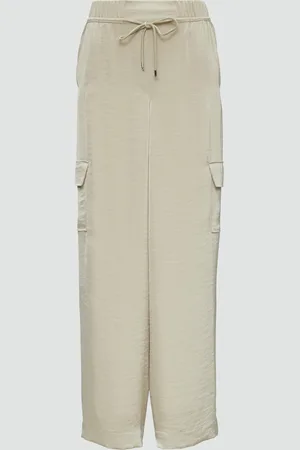 QS by s.Oliver Cargohose aus Satin im Regular Fit, Damen