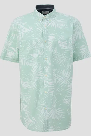 QS by s.Oliver Kurzarmhemd mit Button-Down-Kragen, Herren