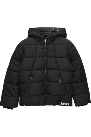 QS by s.Oliver Pufferjacke mit Fleece-Futter und Printdetail in der Kapuze, Mädchen