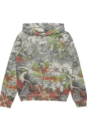 QS by s.Oliver Kapuzen-Sweatshirt mit All-over-Print, Jungen