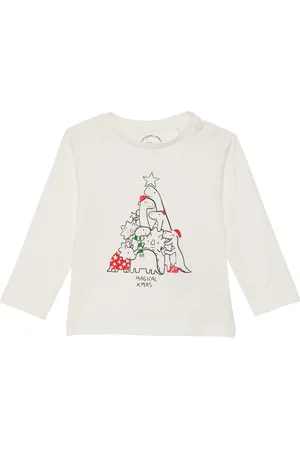 QS by s.Oliver Langarmshirt mit Weihnachtsmotiv, Babys