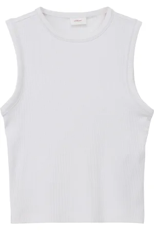 QS by s.Oliver Kurzes Tanktop aus Viskosestretch, Mädchen