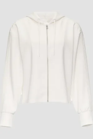 QS by s.Oliver Scuba-Sweatjacke mit Kapuze und Logo-Tape, Damen