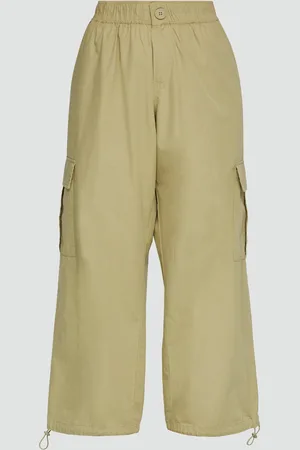 QS by s.Oliver Wide Leg-Hose mit Cargotaschen und angedeutetem Verschluss, Damen