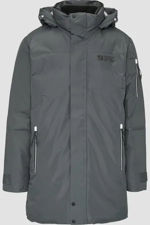 QS by s.Oliver Wasserabweisender wattierter Parka mit Kontrast-Details, Herren