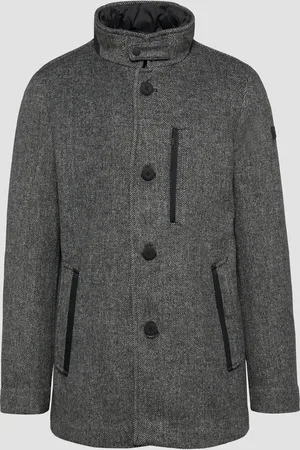 QS by s.Oliver Sportiver Kurzmantel mit gestepptem Insert, Herren