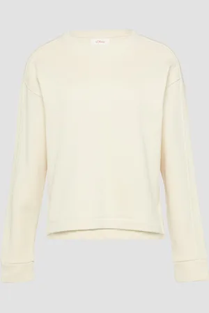 QS by s.Oliver Undyed Sweatshirt im Fabricmix, Damen