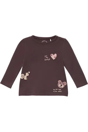 QS by s.Oliver Baumwollshirt mit Häkel-Patches, Babys