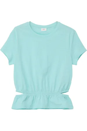 QS by s.Oliver T-Shirt mit Flammgarn-Struktur, Mädchen