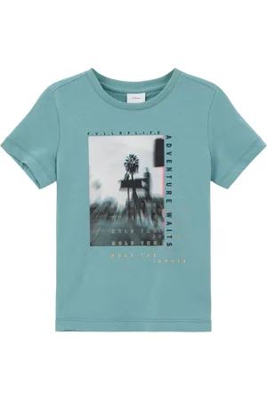 QS by s.Oliver Baumwollshirt mit Frontprint, Kinder