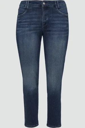 QS by s.Oliver Jeans / Curvy Fit / Mid Rise / Slim Tapered Leg, Damen