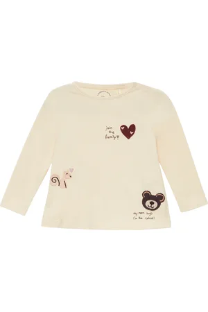 QS by s.Oliver Baumwollshirt mit Häkel-Patches, Babys