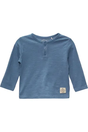 QS by s.Oliver Longsleeve mit Henley-Ausschnitt, Babys