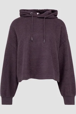 QS by s.Oliver Hoodie mit Rippstruktur, Damen