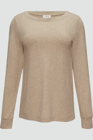 QS by s.Oliver Weiches Longsleeve aus Jerseystrick, Damen