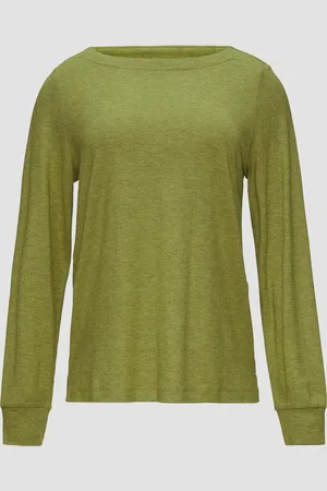 QS by s.Oliver Weiches Longsleeve aus Jerseystrick, Damen