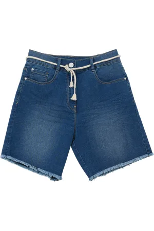 QS by s.Oliver Jeans-Bermuda / Loose Fit / High Rise / Wide Leg, Mädchen