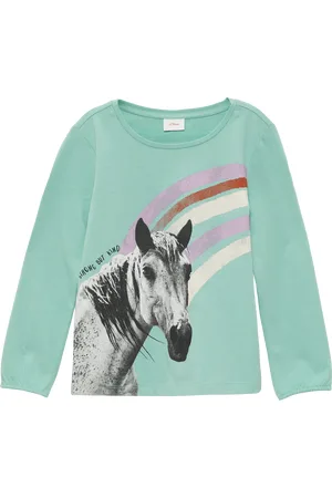 QS by s.Oliver Weiches Langarmshirt mit Fotoprint, Kinder