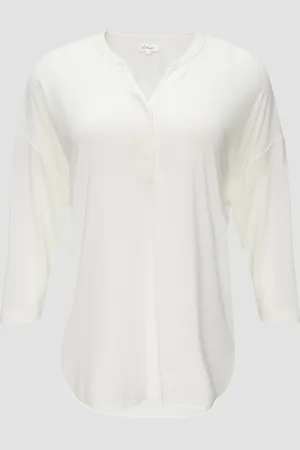 QS by s.Oliver Blusenshirt aus fließendem Modalmix, Damen