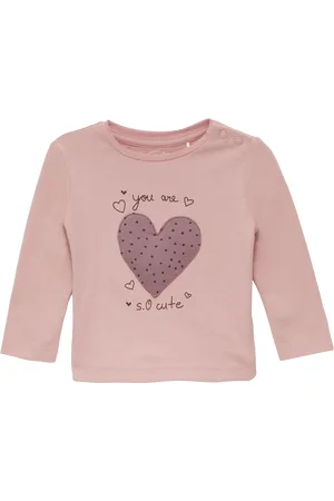 QS by s.Oliver Langarmshirt mit 3D-Herz-Applikation, Babys