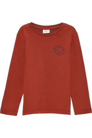 QS by s.Oliver Langarmshirt mit großem Rückenprint, Kinder