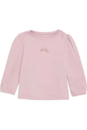 QS by s.Oliver Langarmshirt mit Schleifendetail, Babys