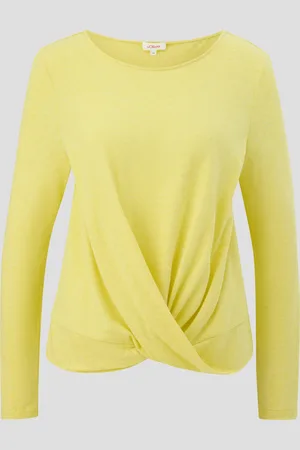 QS by s.Oliver Longsleeve mit Wickeldetail, Damen