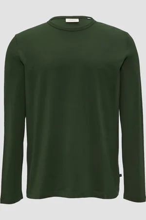 QS by s.Oliver Softes Langarmshirt aus Baumwolljersey, Herren