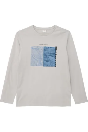 QS by s.Oliver Longsleeve mit Frontprint im Loose Fit, Jungen