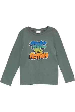 QS by s.Oliver Weiches Longsleeve mit strukturiertem Grafik-Print, Kinder