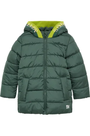 QS by s.Oliver Steppjacke mit Kontraststreifen und Fleecefutter, Kinder