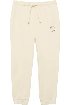 QS by s.Oliver Unisex Jogginghose aus Sweat mit kleinem Print-Detail, Kinder
