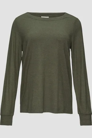QS by s.Oliver Weiches Longsleeve aus Jerseystrick, Damen