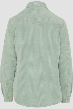QS by s.Oliver Cordbluse mit Brusttaschen, Damen