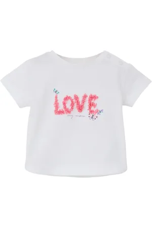 QS by s.Oliver T-Shirt mit Glitzerprint, Babys