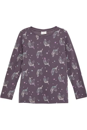 QS by s.Oliver Ausgestelltes Longsleeve mit All-over-Print, Kinder