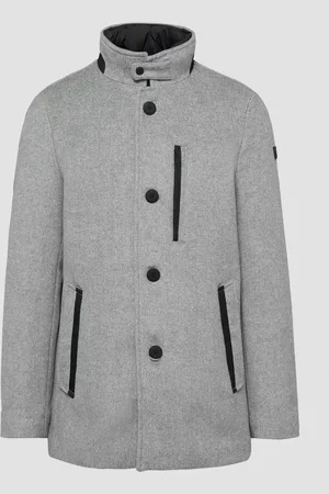 QS by s.Oliver Sportiver Kurzmantel mit gestepptem Insert, Herren