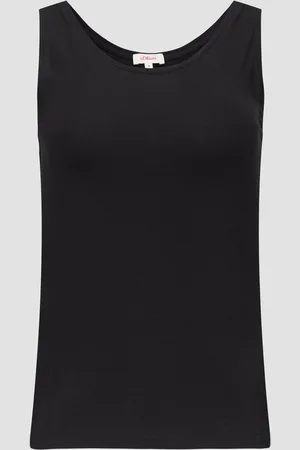 QS by s.Oliver Schmal geschnittenes Tanktop aus Baumwollmix, Damen