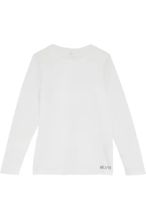 QS by s.Oliver Hochwertiges Langarmshirt aus reiner Baumwolle, Jungen