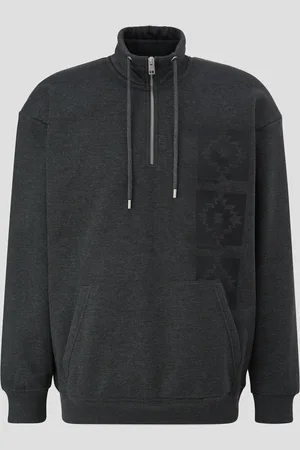 QS by s.Oliver Sweatshirt mit Troyer-Kragen, Herren
