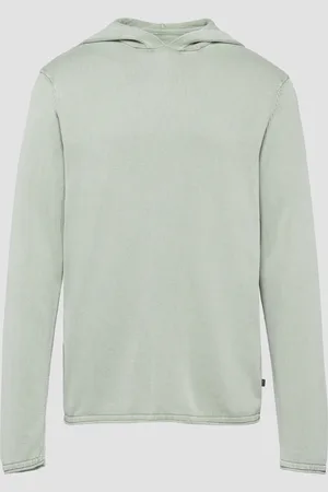 QS by s.Oliver Kapuzenpullover aus Feinstrick in gewaschener Optik, Herren
