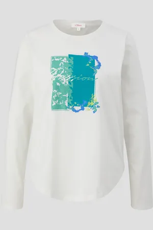 QS by s.Oliver Longsleeve mit Frontprint, Damen