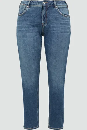 QS by s.Oliver Jeans / Curvy Fit / Mid Rise / Slim Tapered Leg, Damen