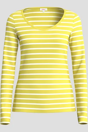 QS by s.Oliver Longsleeve aus Baumwollstretch, Damen