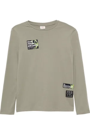 QS by s.Oliver Longsleeve mit modischen Patches, Jungen