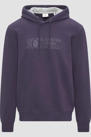 QS by s.Oliver Hoodie mit Logo-Print, Herren