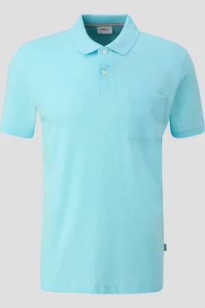 QS by s.Oliver Poloshirt in melierter Optik, Herren