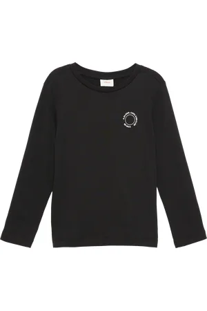 QS by s.Oliver Unisex Longsleeve aus Baumwolle mit kleinem Print-Detail, Kinder