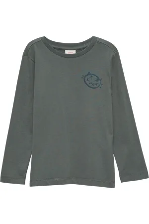 QS by s.Oliver Langarmshirt mit großem Rückenprint, Kinder